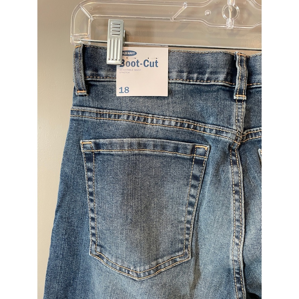 Old Navy Womens Size 18 Boot-Cut Jeans Built-In Flex Adjustable Waist Medium NEW - Picture 5 of 9